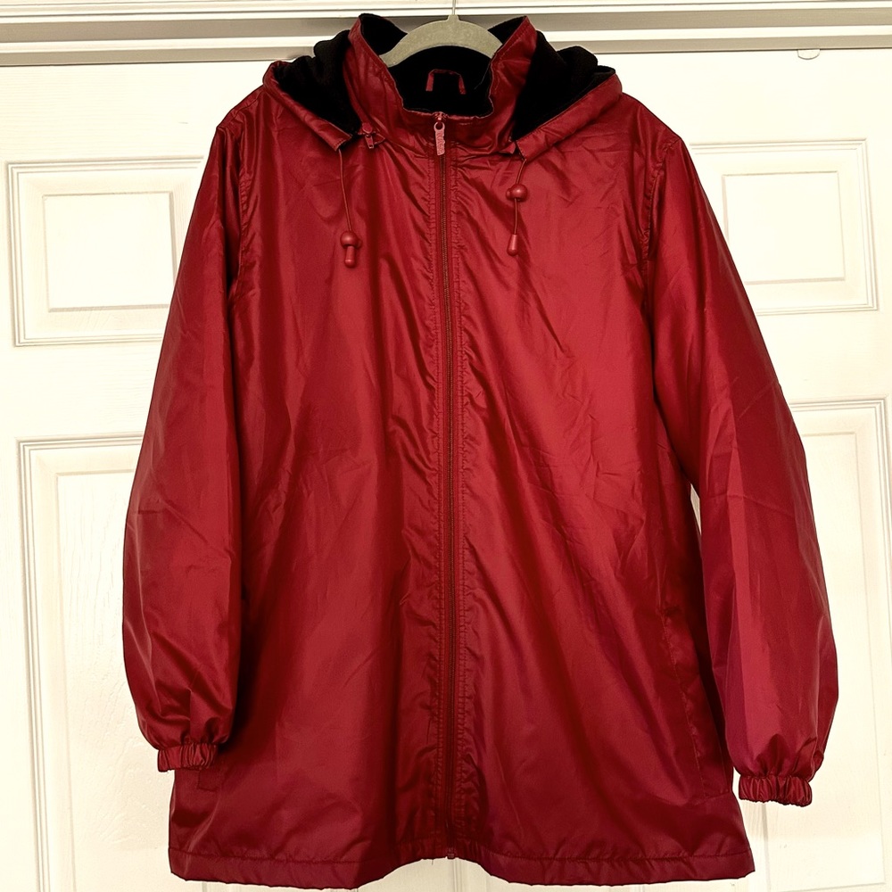 Totes Three Season Fleece Lined Jacket Dark Red 3X